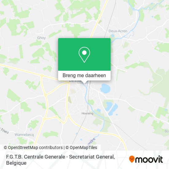 F.G.T.B. Centrale Generale - Secretariat General kaart