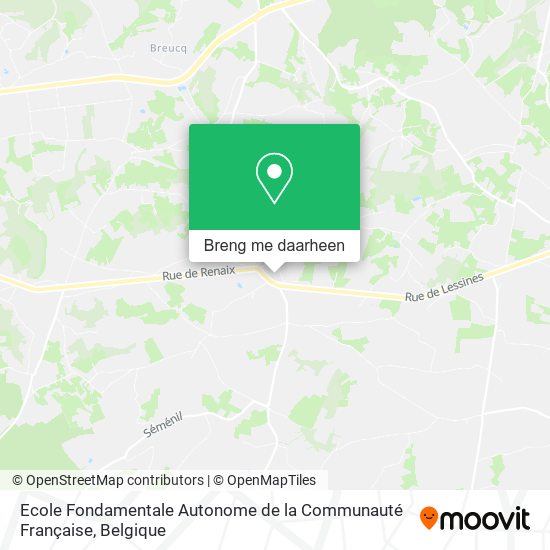 Ecole Fondamentale Autonome de la Communauté Française kaart