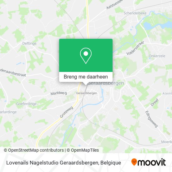 Lovenails Nagelstudio Geraardsbergen kaart