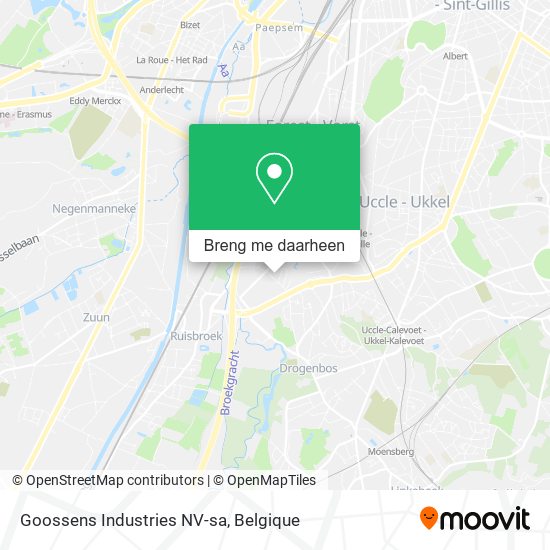 Goossens Industries NV-sa kaart