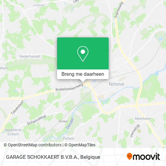 GARAGE SCHOKKAERT B.V.B.A. kaart