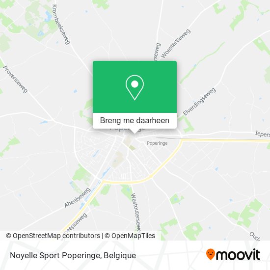 Noyelle Sport Poperinge kaart