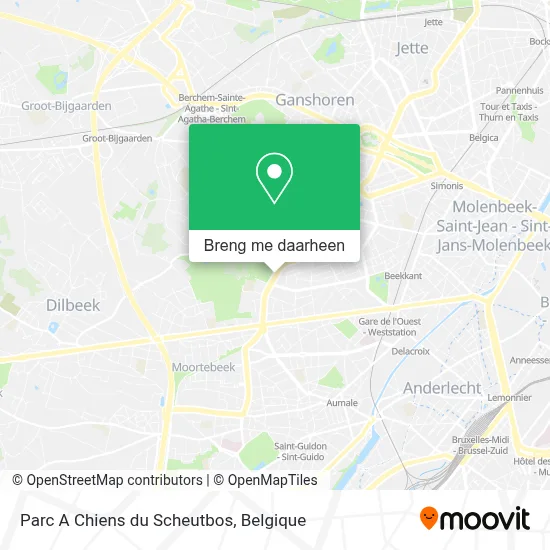 Parc A Chiens du Scheutbos kaart