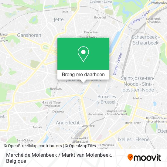 Marché de Molenbeek / Markt van Molenbeek kaart