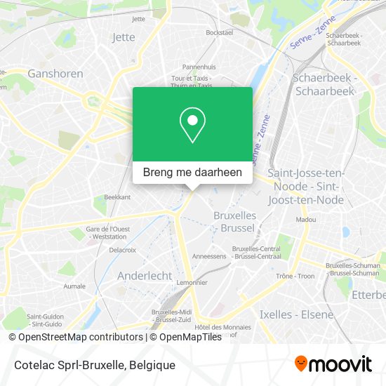 Cotelac Sprl-Bruxelle kaart