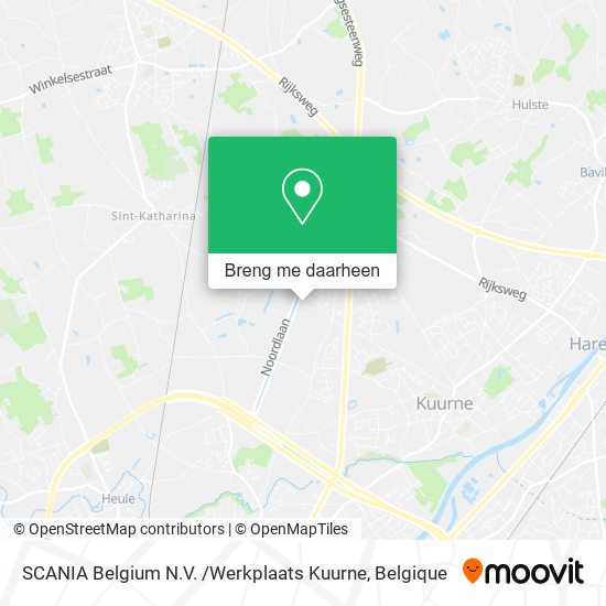 SCANIA Belgium N.V. /Werkplaats Kuurne kaart