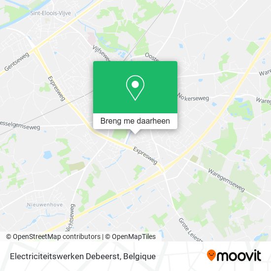 Electriciteitswerken Debeerst kaart