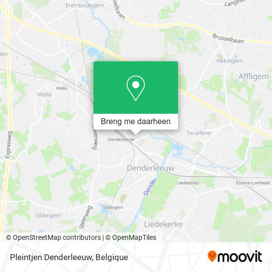 Pleintjen Denderleeuw kaart