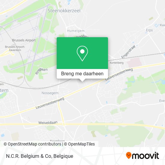N.C.R. Belgium & Co kaart