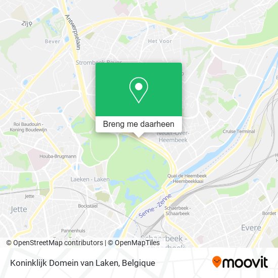 Koninklijk Domein van Laken kaart