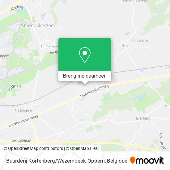 Buurderij Kortenberg / Wezembeek-Oppem kaart