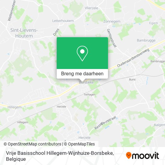 Vrije Basisschool Hillegem-Wijnhuize-Borsbeke kaart