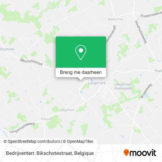 Bedrijventerr. Bikschotestraat kaart