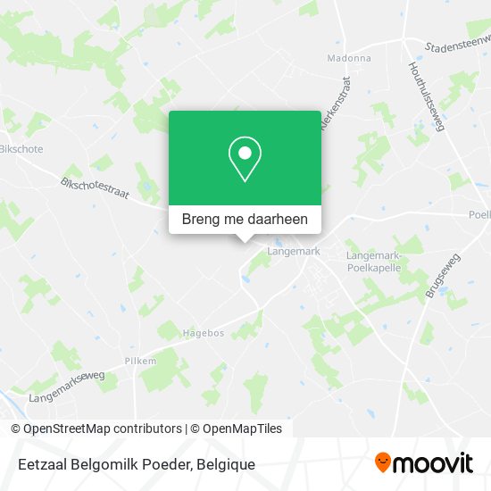 Eetzaal Belgomilk Poeder kaart