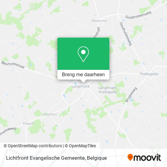 Lichtfront Evangelische Gemeente kaart