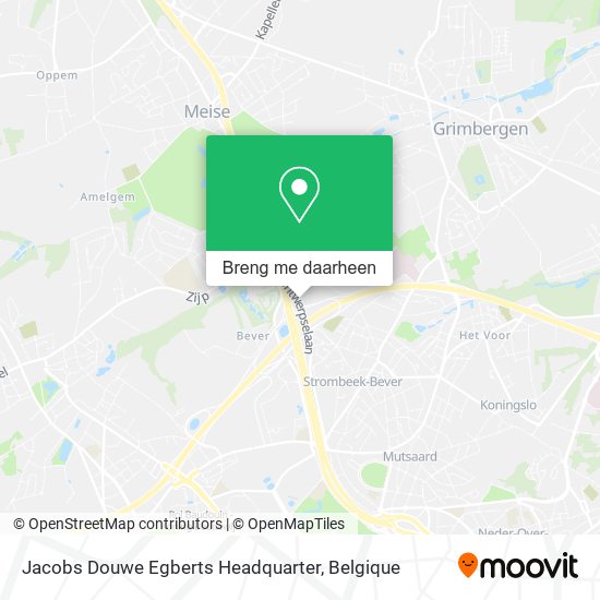 Jacobs Douwe Egberts Headquarter kaart