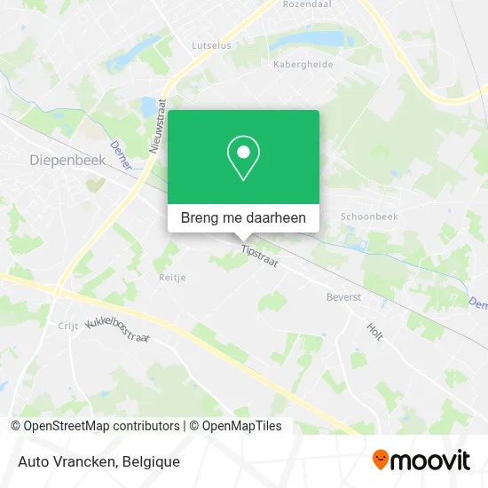 Auto Vrancken kaart