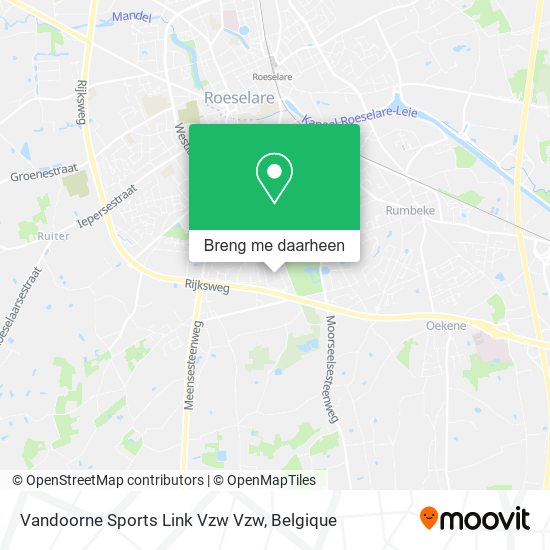Vandoorne Sports Link Vzw Vzw kaart