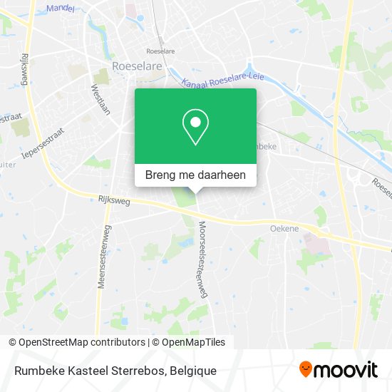 Rumbeke Kasteel Sterrebos kaart