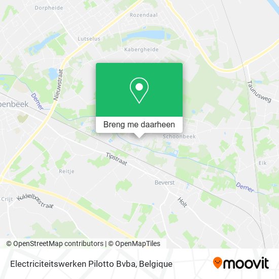 Electriciteitswerken Pilotto Bvba kaart