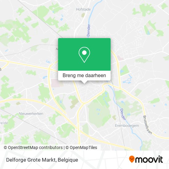 Delforge Grote Markt kaart