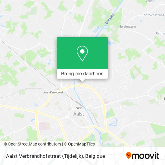 Aalst Verbrandhofstraat (Tijdelijk) kaart