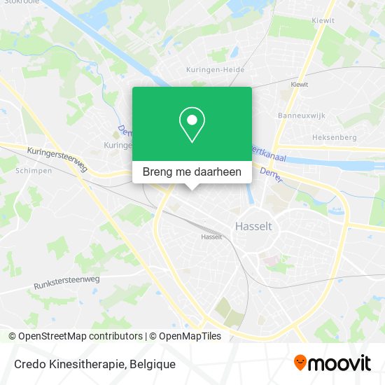 Credo Kinesitherapie kaart