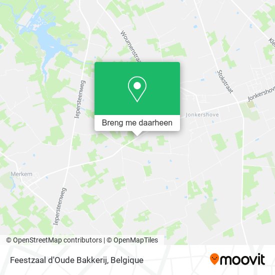 Feestzaal d'Oude Bakkerij kaart