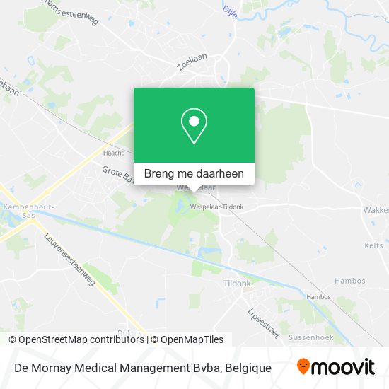 De Mornay Medical Management Bvba kaart