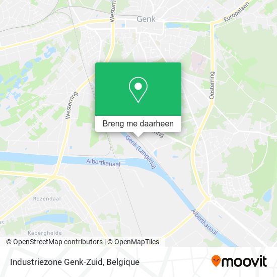 Industriezone Genk-Zuid kaart