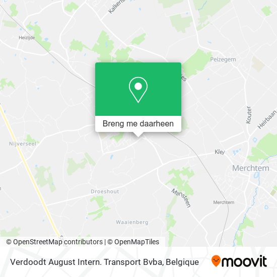 Verdoodt August Intern. Transport Bvba kaart