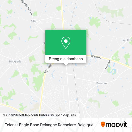 Telenet Engie Base Delanghe Roeselare kaart