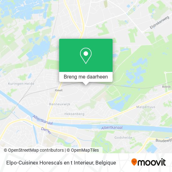 Elpo-Cuisinex Horesca's en t Interieur kaart
