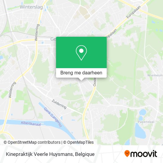 Kinepraktijk Veerle Huysmans kaart