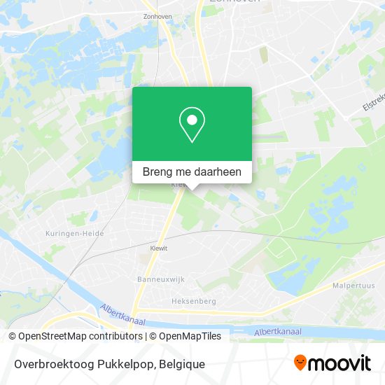 Overbroektoog Pukkelpop kaart