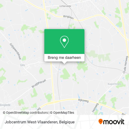 Jobcentrum West-Vlaanderen kaart