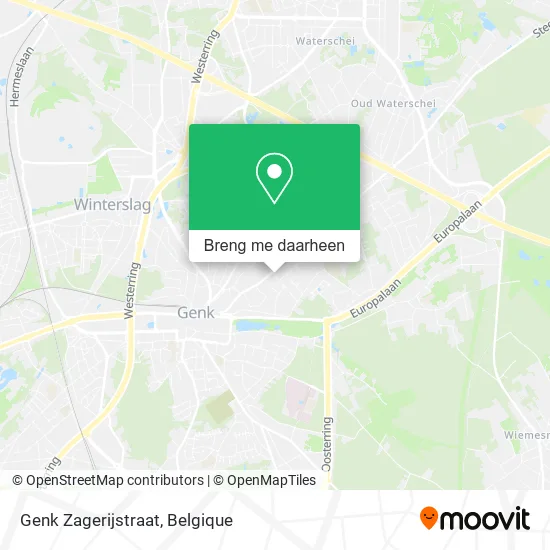 Genk Zagerijstraat kaart