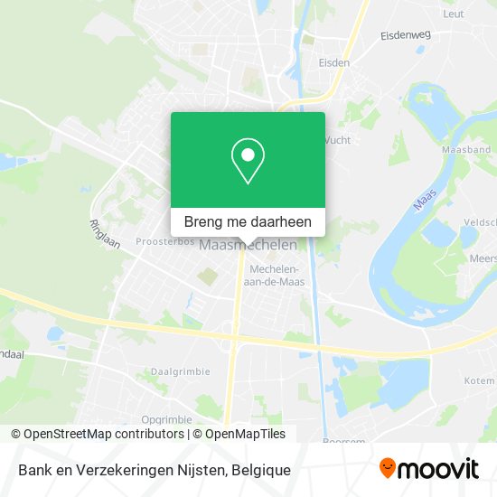 Bank en Verzekeringen Nijsten kaart