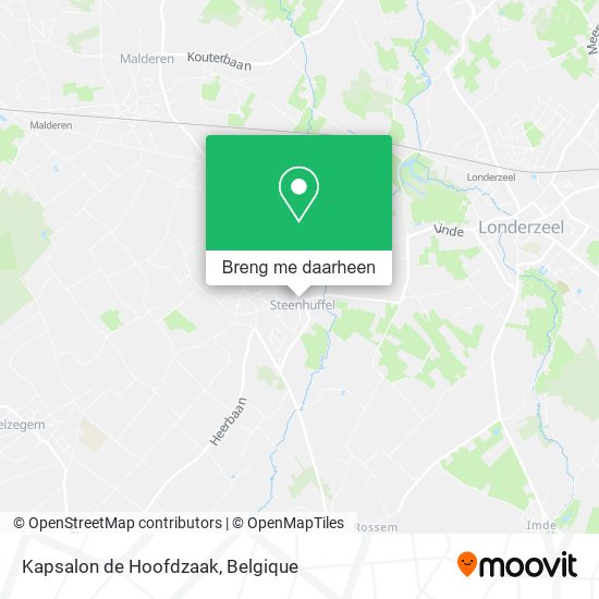 Kapsalon de Hoofdzaak kaart