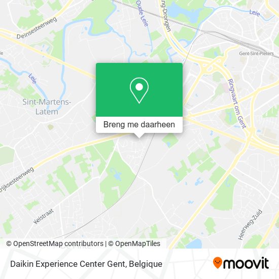 Daikin Experience Center Gent kaart
