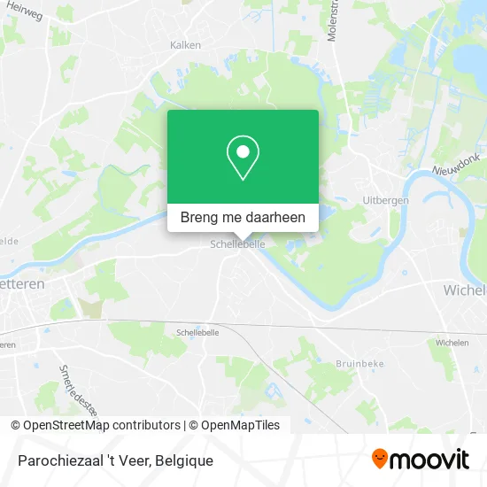 Parochiezaal 't Veer kaart