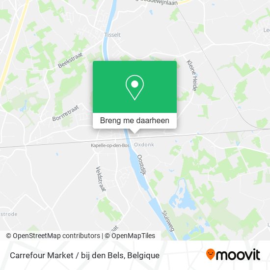 Carrefour Market / bij den Bels kaart
