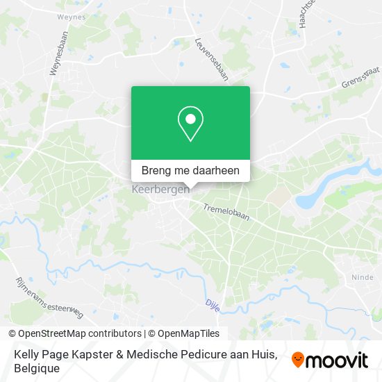 Kelly Page Kapster & Medische Pedicure aan Huis kaart