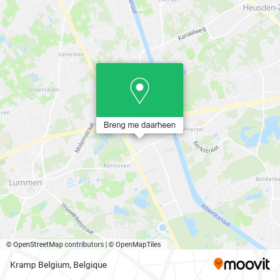 Kramp Belgium kaart