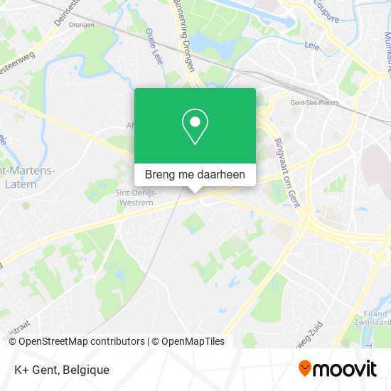 K+ Gent kaart