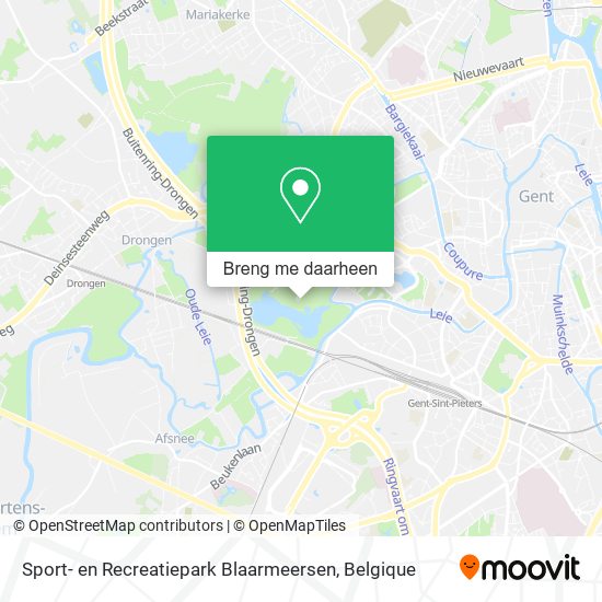Sport- en Recreatiepark Blaarmeersen kaart