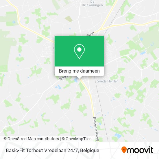 Basic-Fit Torhout Vredelaan 24 / 7 kaart