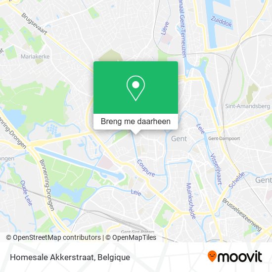 Homesale Akkerstraat kaart