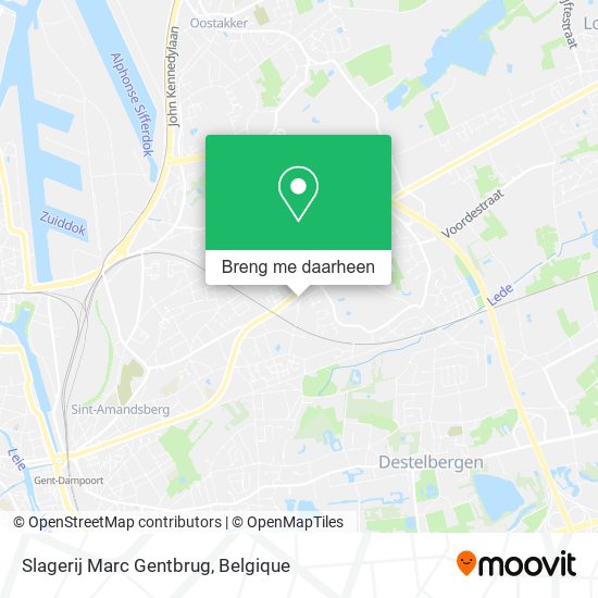 Slagerij Marc Gentbrug kaart