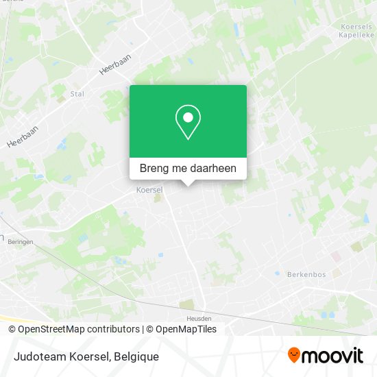 Judoteam Koersel kaart